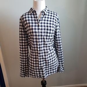 Gingham classic button-down shirt in boy fit